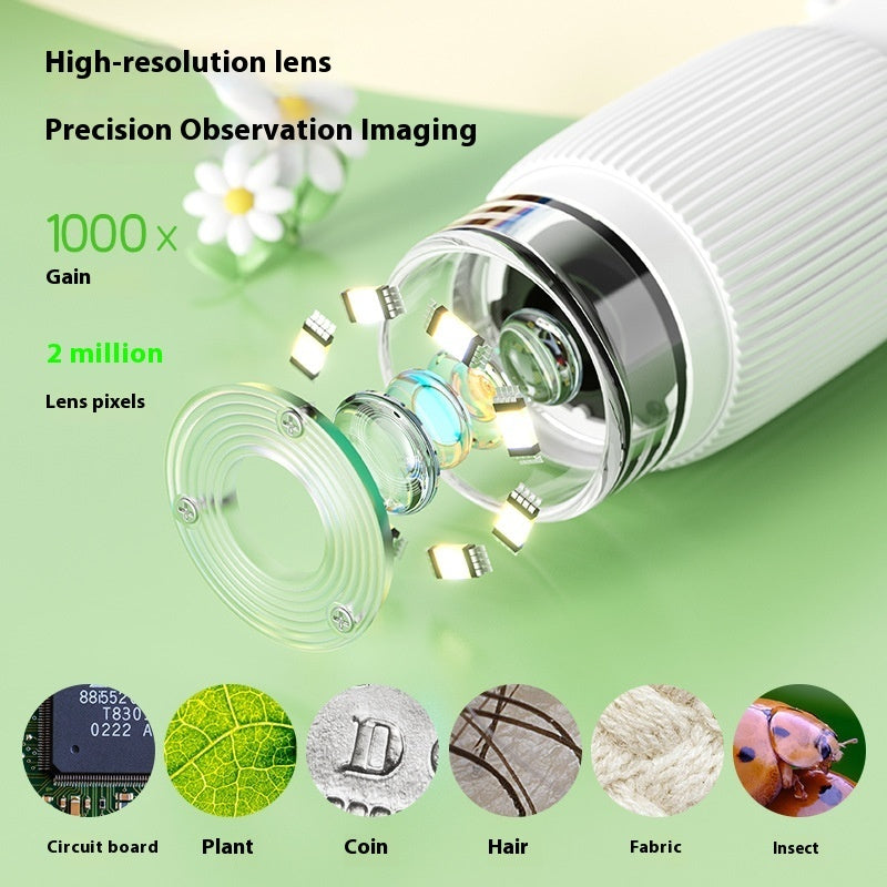 Kids Portable Handheld Optic Microscope